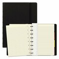 Rediform Office Products Filofax, NOTEBOOK, 1 SUBJECT, MEDIUM/COLLEGE RULE, BLACK COVER, 8.25 X 5.81, 112 SHEETS B115007U